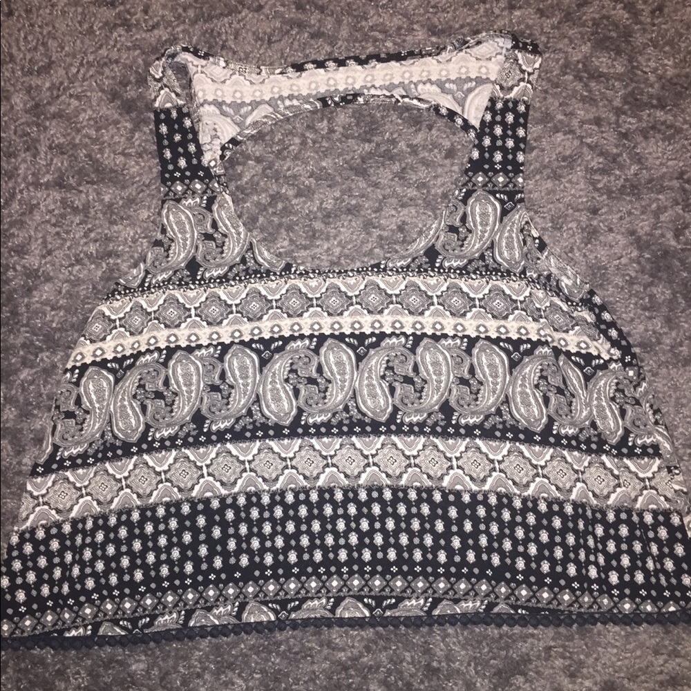 Black & White Crop Top